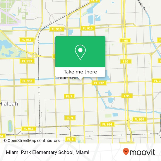 Miami Park Elementary School map