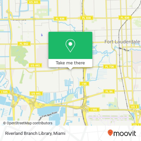 Riverland Branch Library map
