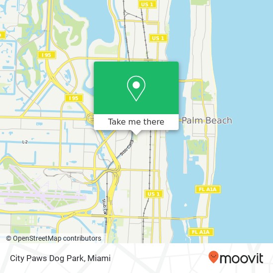 City Paws Dog Park map