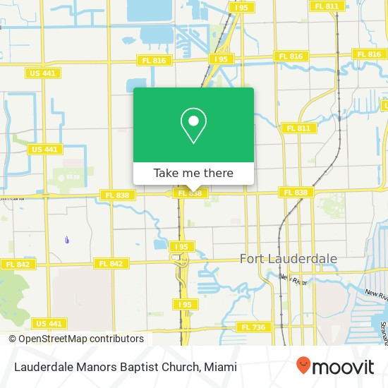 Mapa de Lauderdale Manors Baptist Church