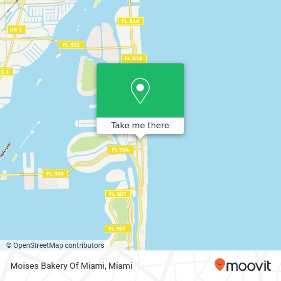 Moises Bakery Of Miami map