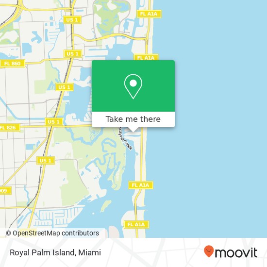 Royal Palm Island map