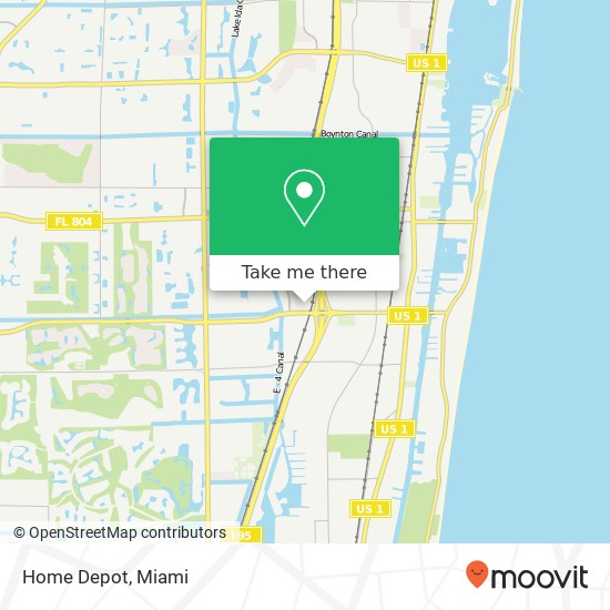 Home Depot map