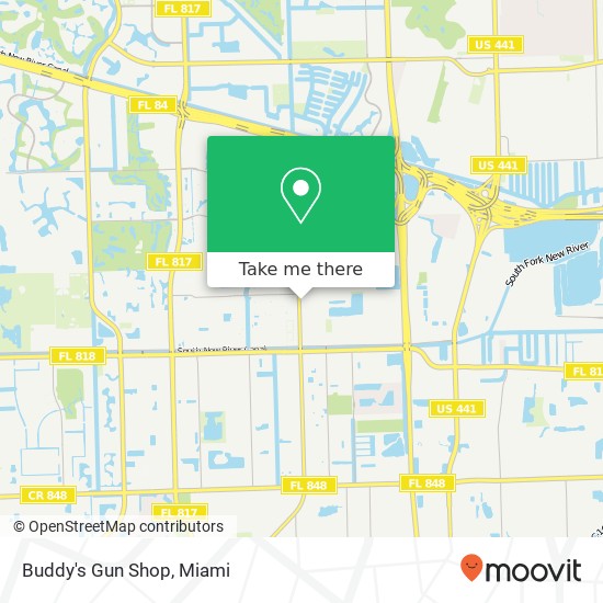 Buddy's Gun Shop map