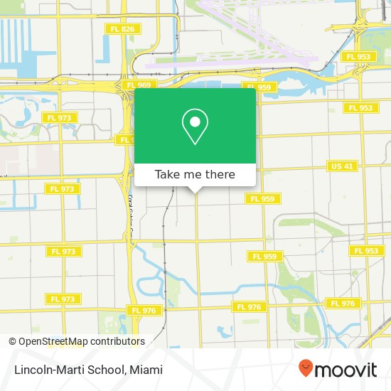 Lincoln-Marti School map