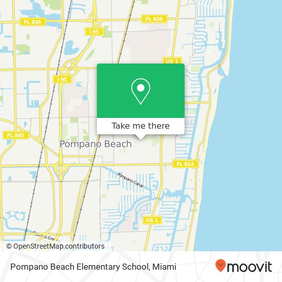 Pompano Beach Elementary School map