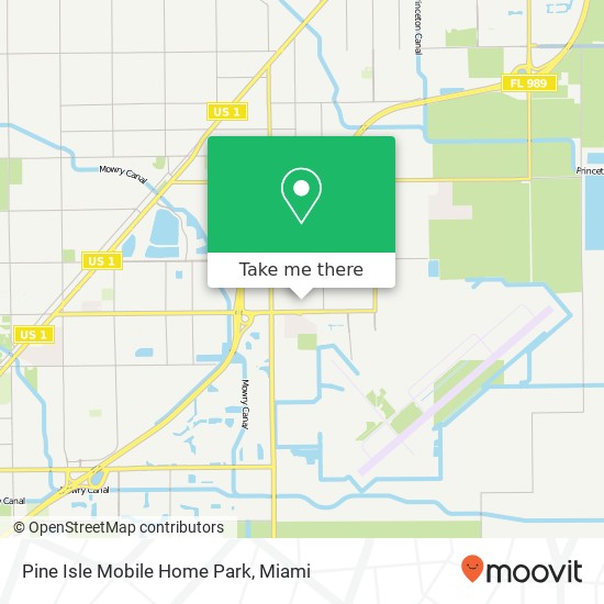 Pine Isle Mobile Home Park map