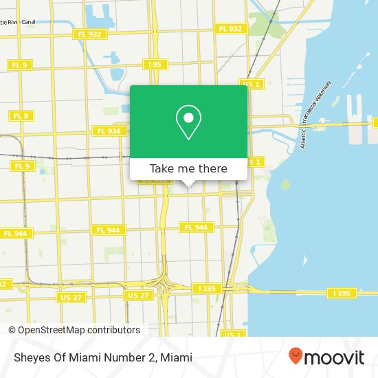 Mapa de Sheyes Of Miami Number 2