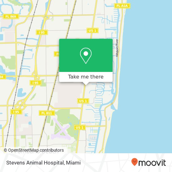 Mapa de Stevens Animal Hospital