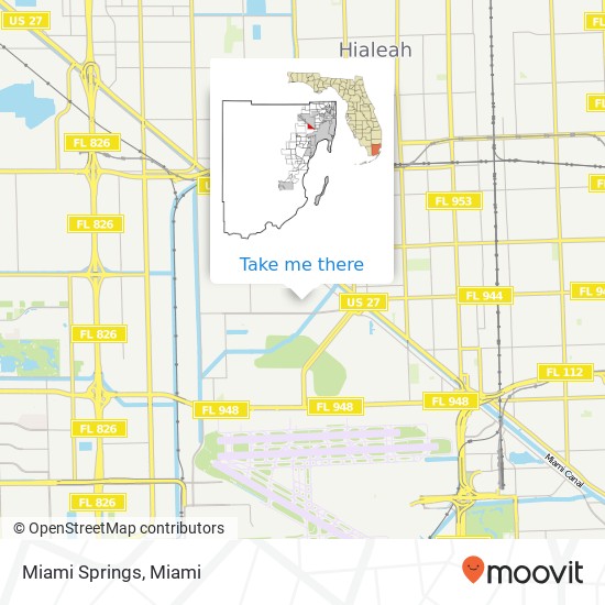 Mapa de Miami Springs