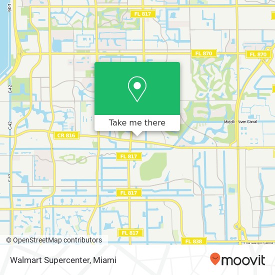 Mapa de Walmart Supercenter