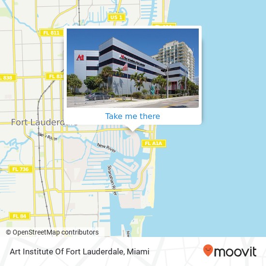 Mapa de Art Institute Of Fort Lauderdale