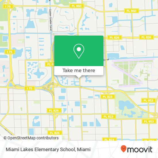 Mapa de Miami Lakes Elementary School