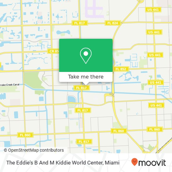 The Eddie's B And M Kiddie World Center map