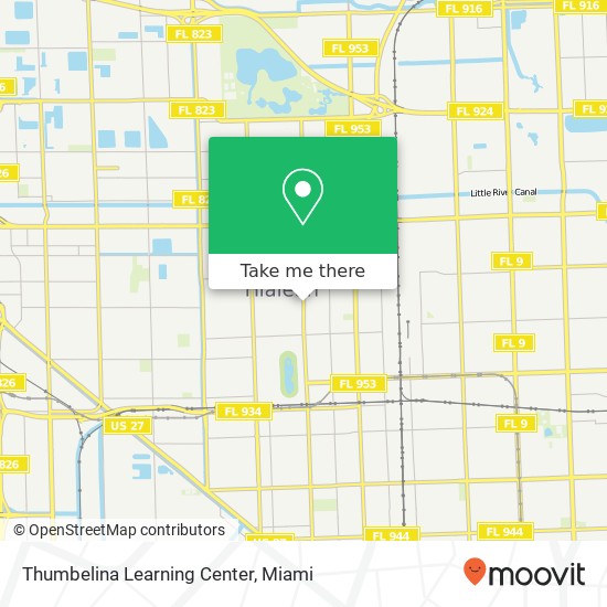 Thumbelina Learning Center map