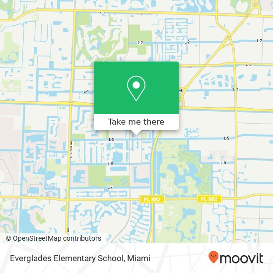 Everglades Elementary School map