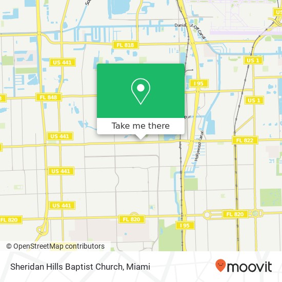 Sheridan Hills Baptist Church map