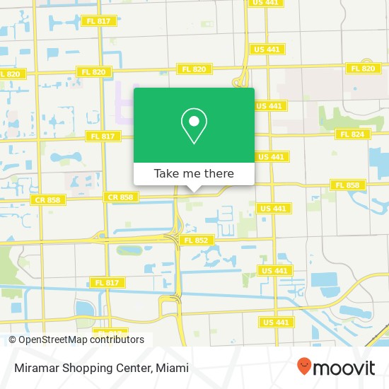 Miramar Shopping Center map