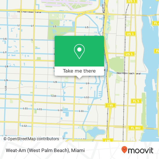 Weat-Am (West Palm Beach) map