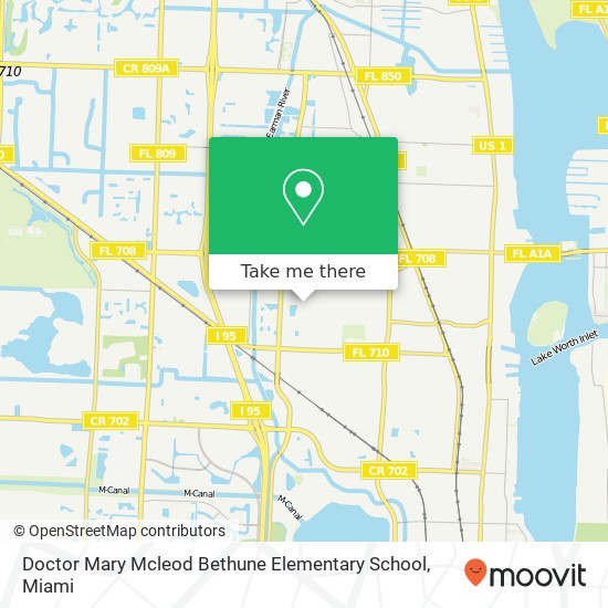 Doctor Mary Mcleod Bethune Elementary School map