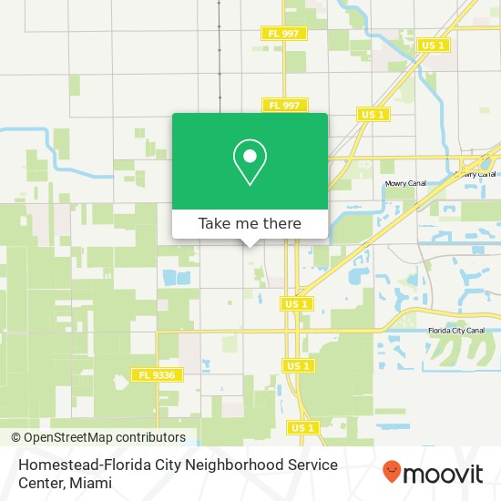 Homestead-Florida City Neighborhood Service Center map
