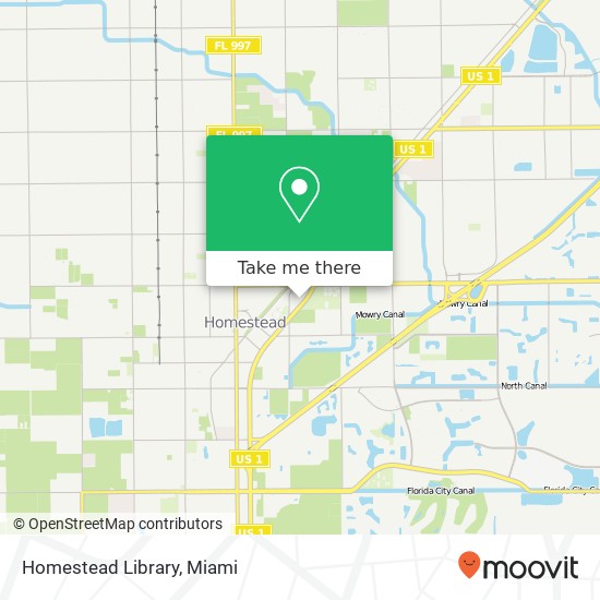 Homestead Library map