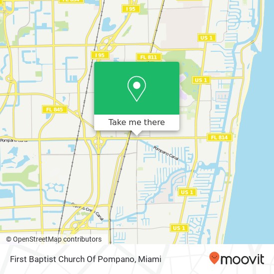 First Baptist Church Of Pompano map