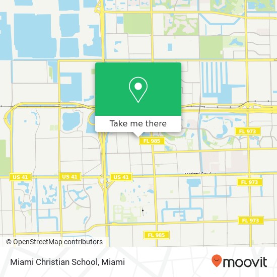 Miami Christian School map