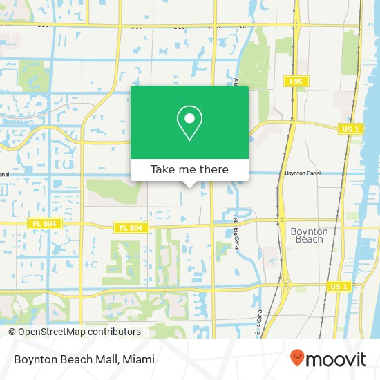 Mapa de Boynton Beach Mall