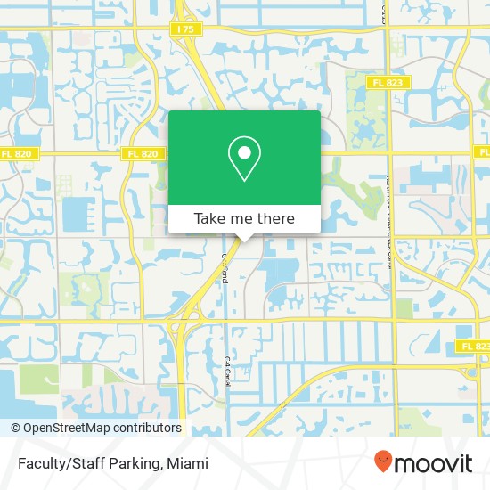 Mapa de Faculty/Staff Parking