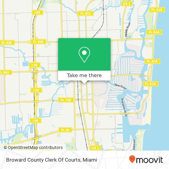 Broward County Clerk Of Courts map
