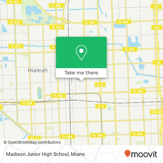 Madison Junior High School map