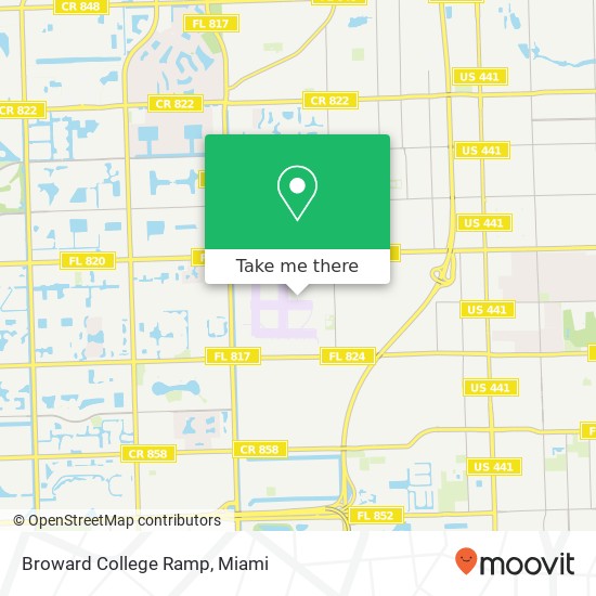 Broward College Ramp map