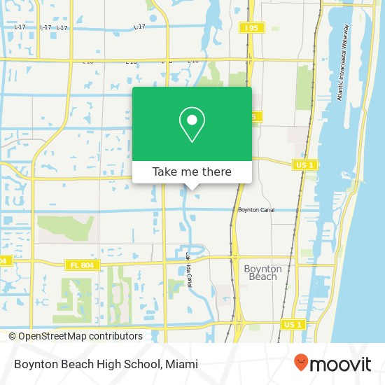 Mapa de Boynton Beach High School