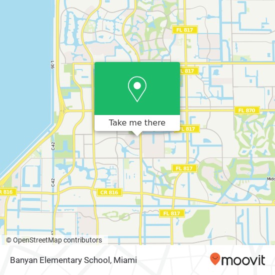 Banyan Elementary School map