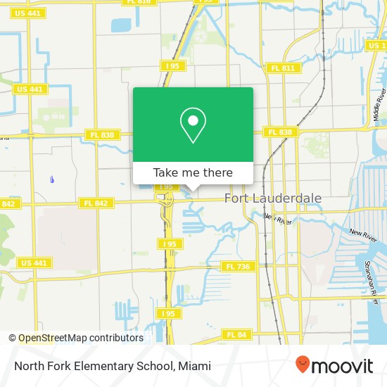 North Fork Elementary School map