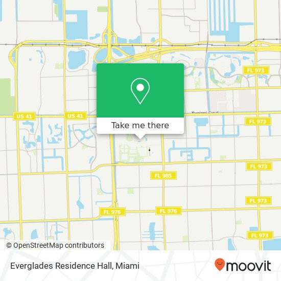 Everglades Residence Hall map