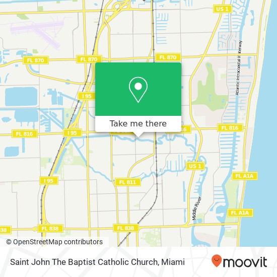 Mapa de Saint John The Baptist Catholic Church