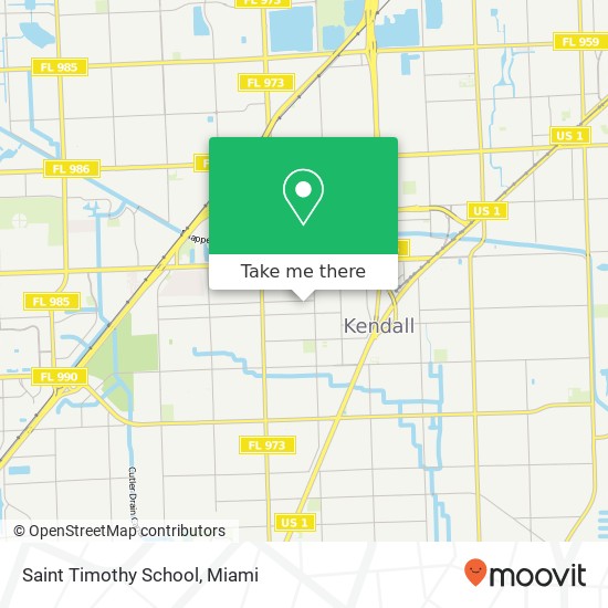 Saint Timothy School map