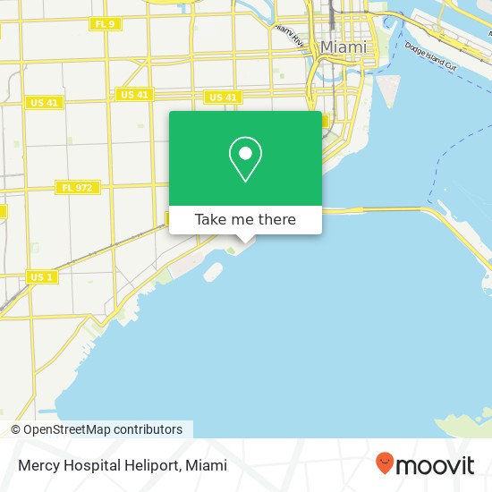 Mercy Hospital Heliport map