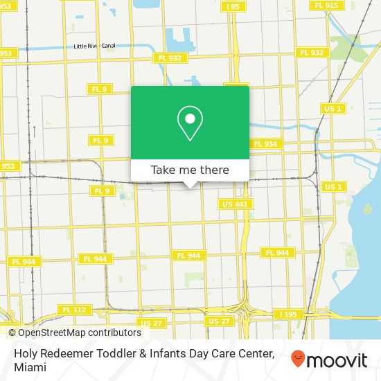 Mapa de Holy Redeemer Toddler & Infants Day Care Center