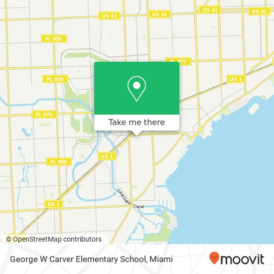 George W Carver Elementary School map