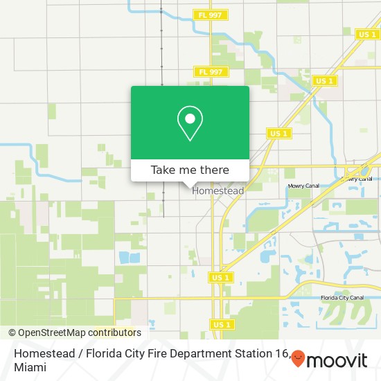 Mapa de Homestead / Florida City Fire Department Station 16