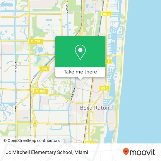 Mapa de Jc Mitchell Elementary School