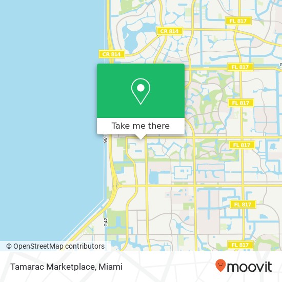 Mapa de Tamarac Marketplace