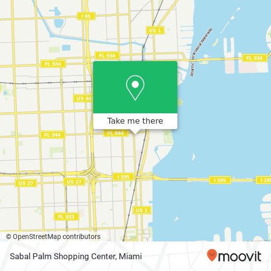 Sabal Palm Shopping Center map