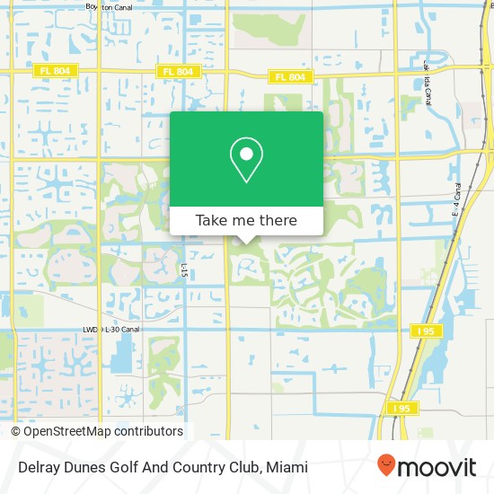 Mapa de Delray Dunes Golf And Country Club