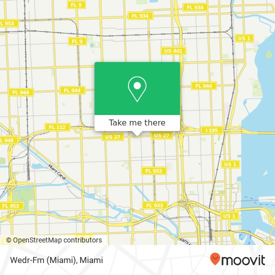Wedr-Fm (Miami) map