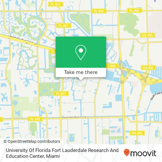 University Of Florida Fort Lauderdale Research And Education Center map