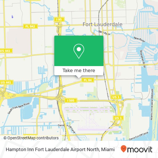 Hampton Inn Fort Lauderdale Airport North map